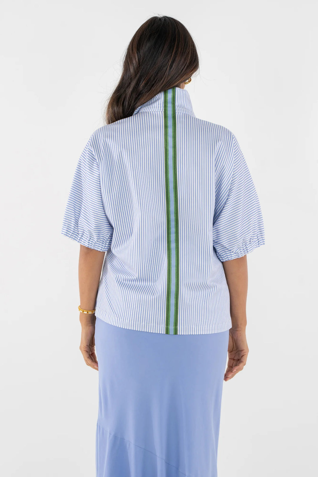 Emily Mccarthy Poppy Top IN Grapemist Stripe
