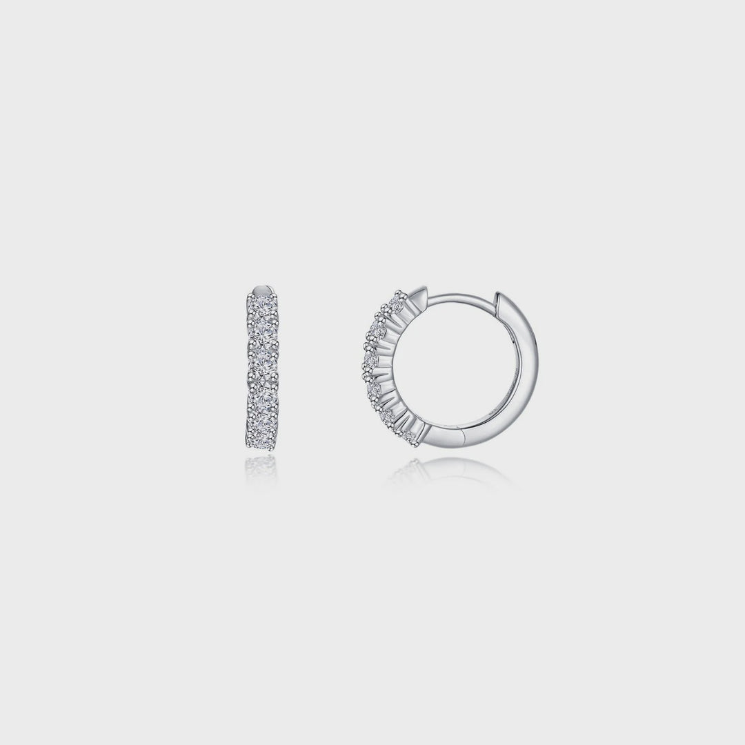 Lafonn Silver Alexa Huggie Earrings