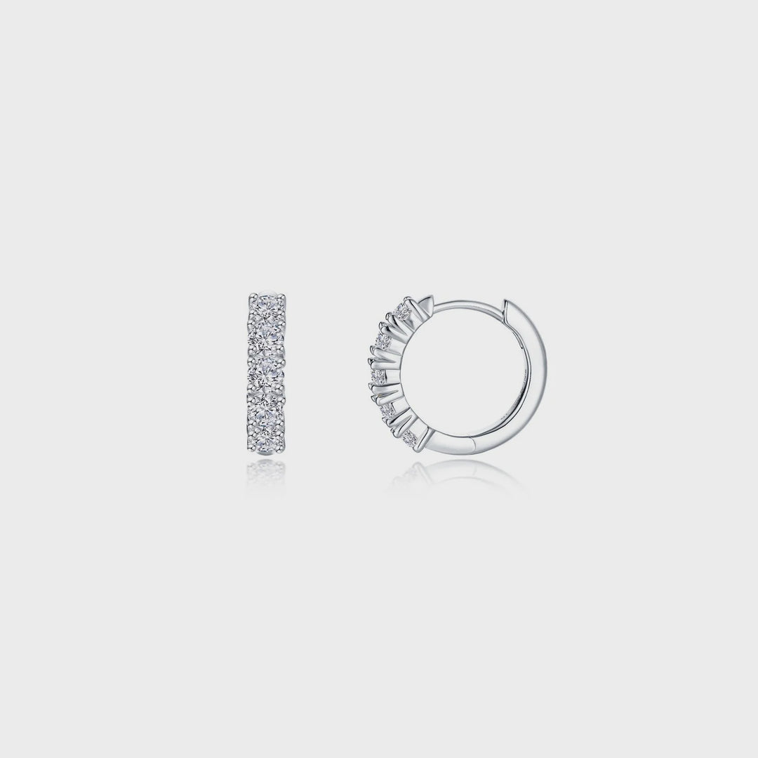 Lafonn Silver Bella Huggie Earrings