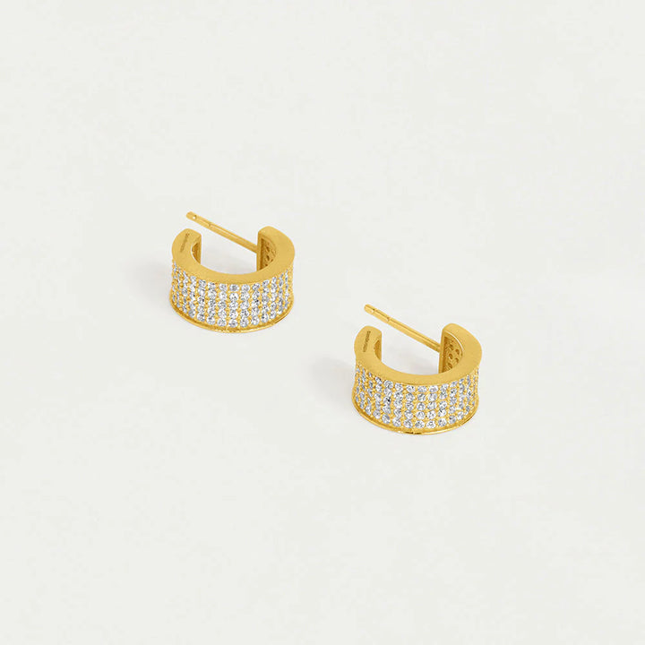 Dean Davidson Petit Pavé Thick Huggie Hoops