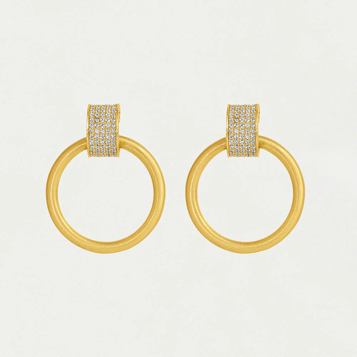 Dean Davidson Petit Pavé Drop Hoops