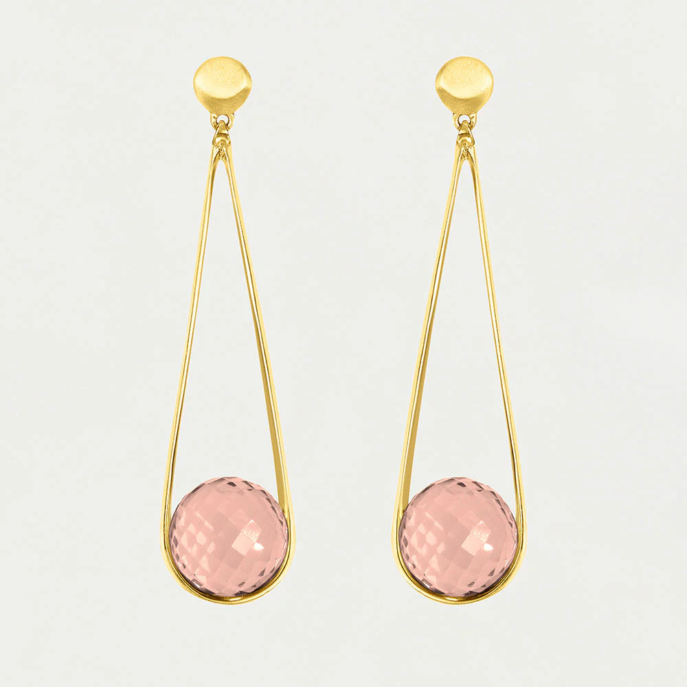 Dean Davidson Mini Ipanema Pearl Earrings in Morganite