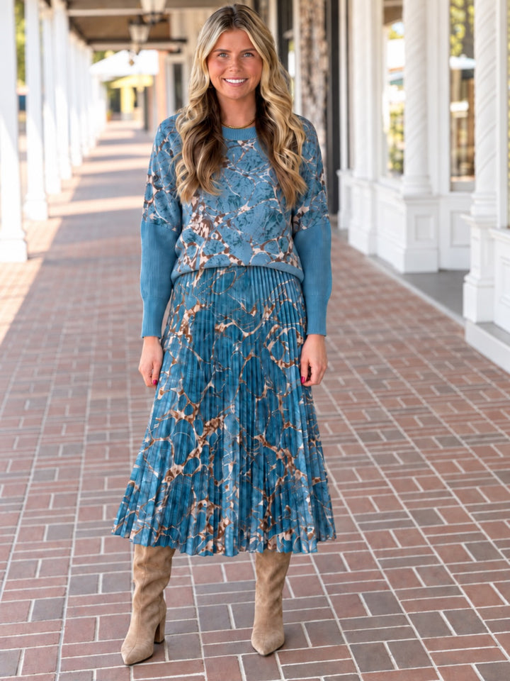 Alden Adair McNeil Skirt in Riverstone