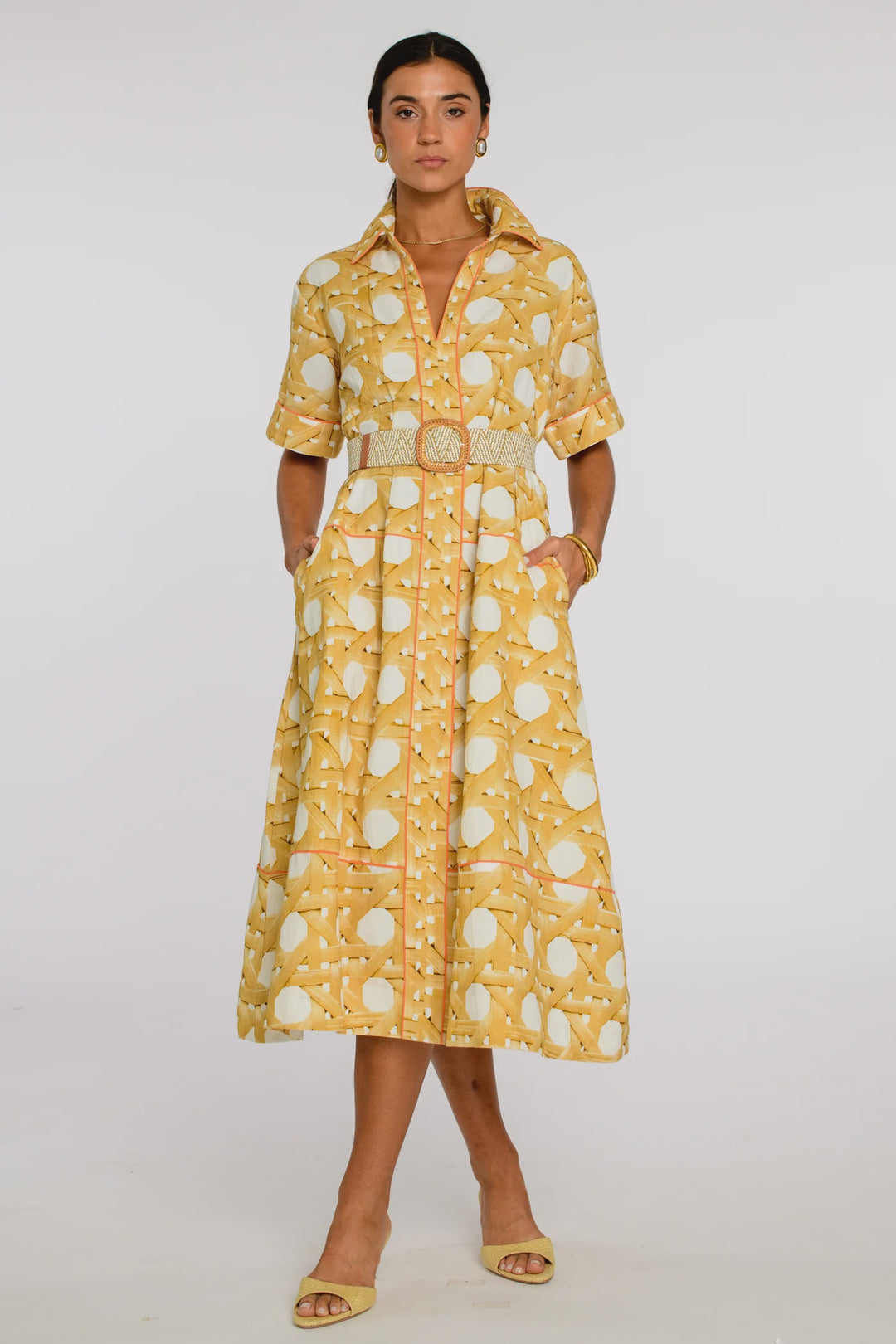 Elizabeth James The Label Collins Dress in Wicker