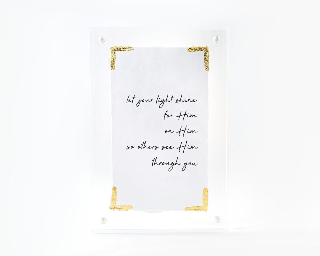 Eva Belle Let Your Light Shine Frame