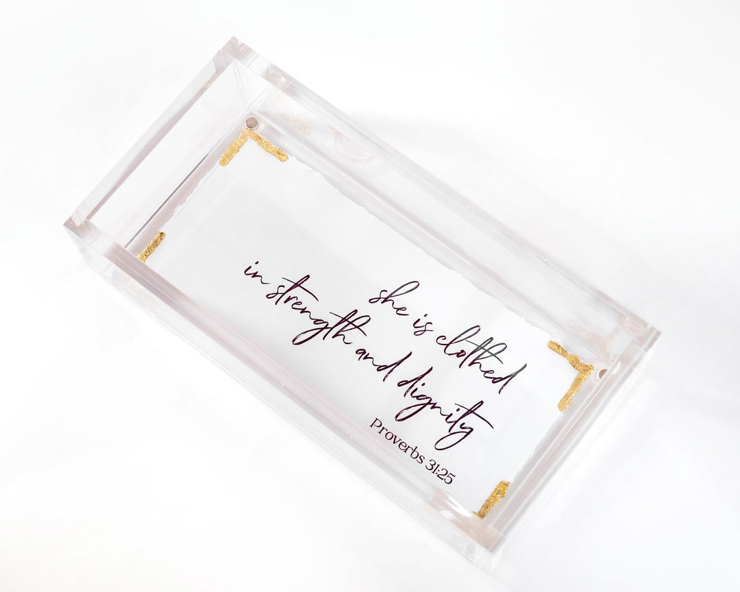 Eva Belle Proverbs Tray