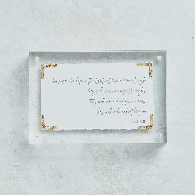 Eva Belle Isaiah 40:31 Frame