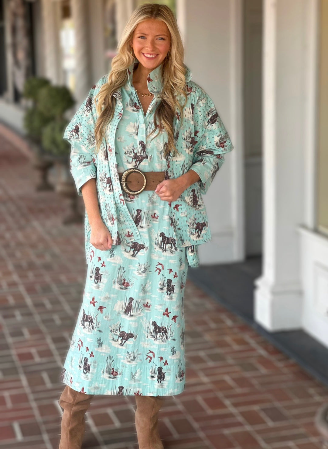 Holly Shae Grace Dress in Dogs & Drakes