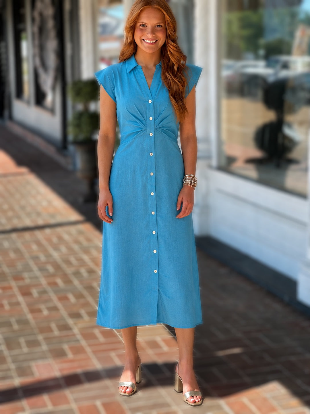 Love The Label Simmons Dress in Maui Blue