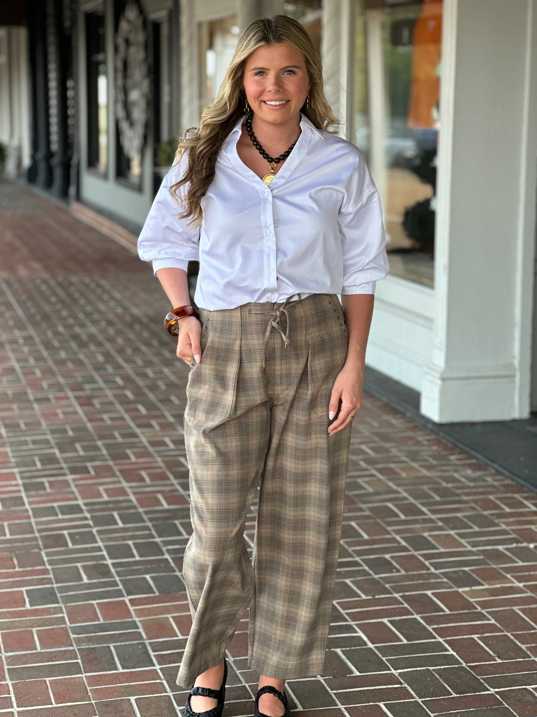 Tyler Boe Tamara Sateen Top in White