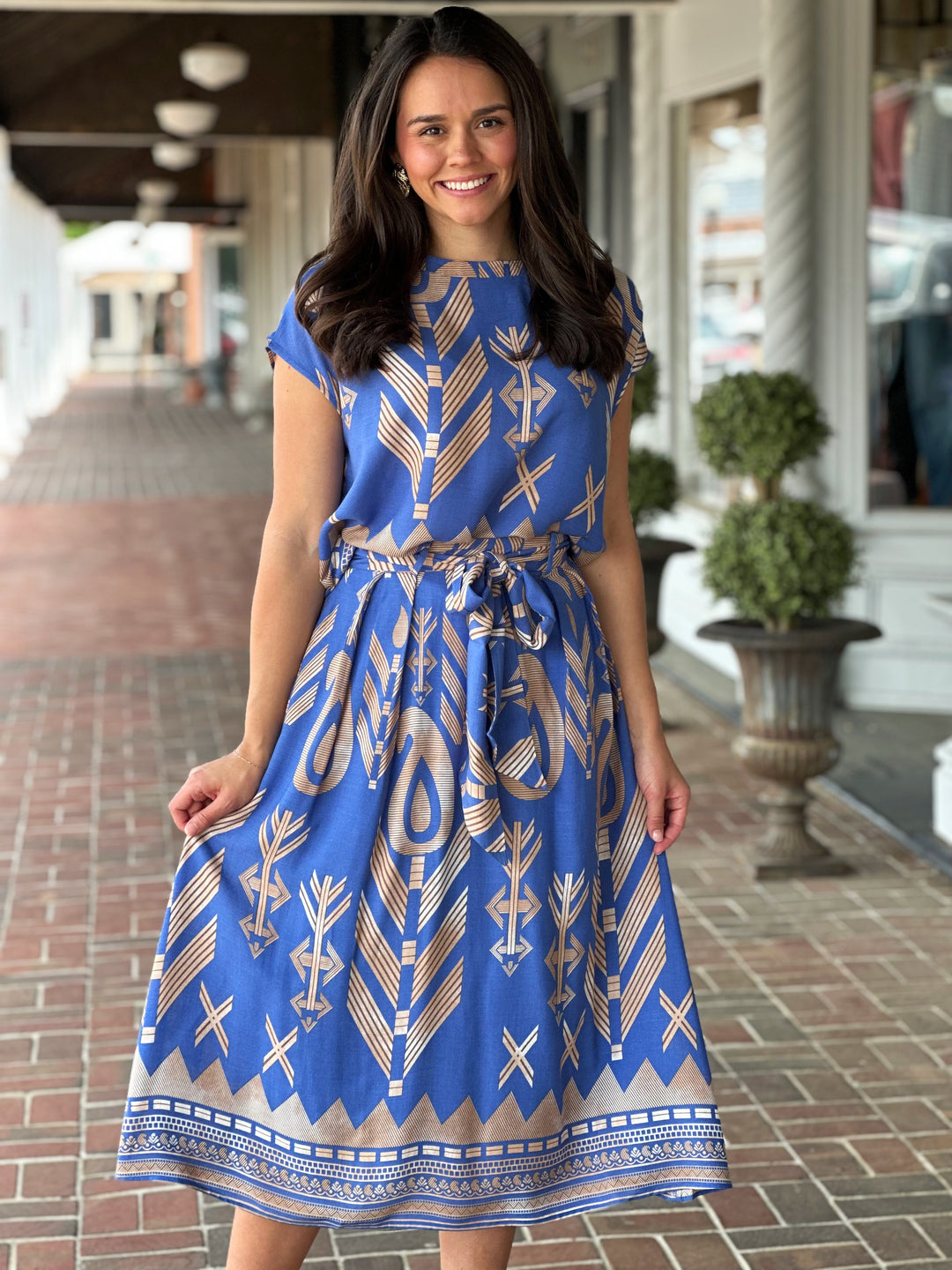 Santorini Skirt in Blue