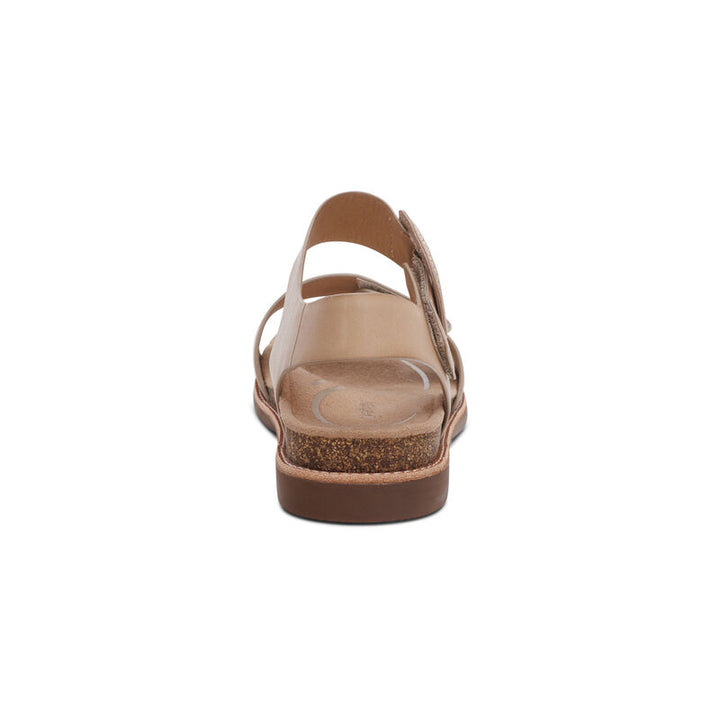 aetrex Claire Quarter Strap Sandal in Champagne