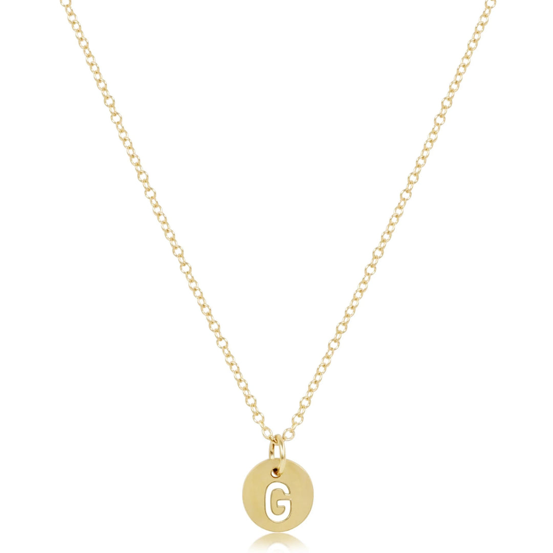 enewton 16" Necklace Gold- Respect Small Gold Disc