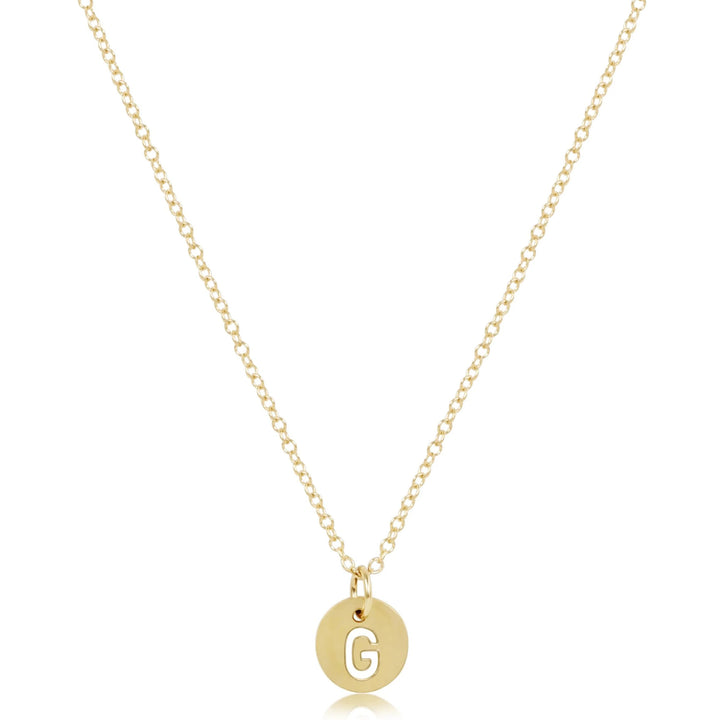 enewton 16" Necklace Gold- Respect Small Gold Disc