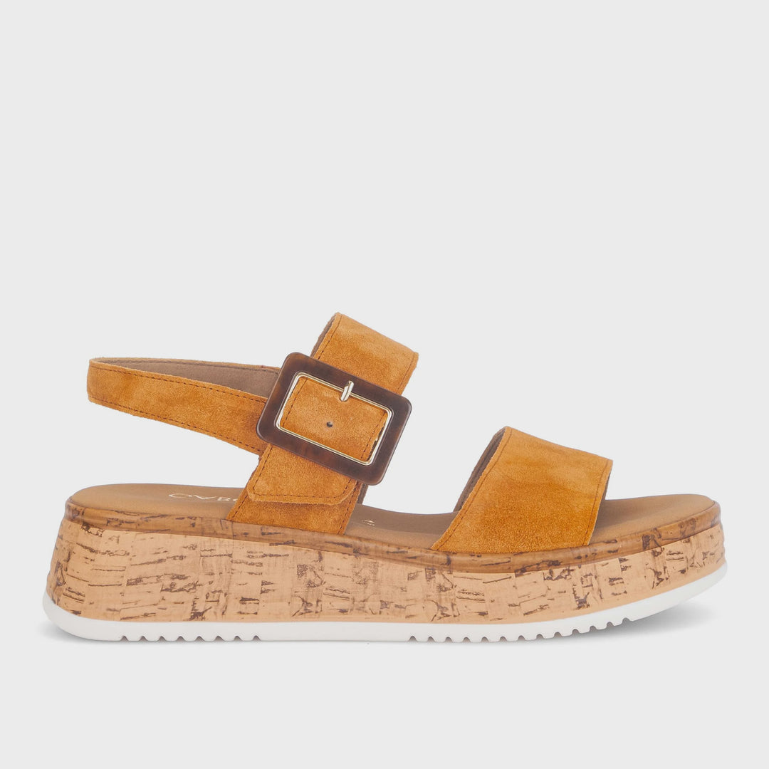 Gabor Small Wedge Sandal in Suede Valley
