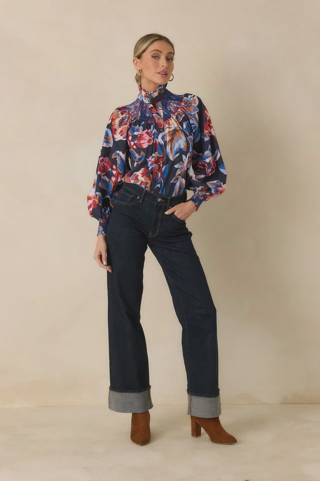 Prosperina Bedford Blouse in Cover Story