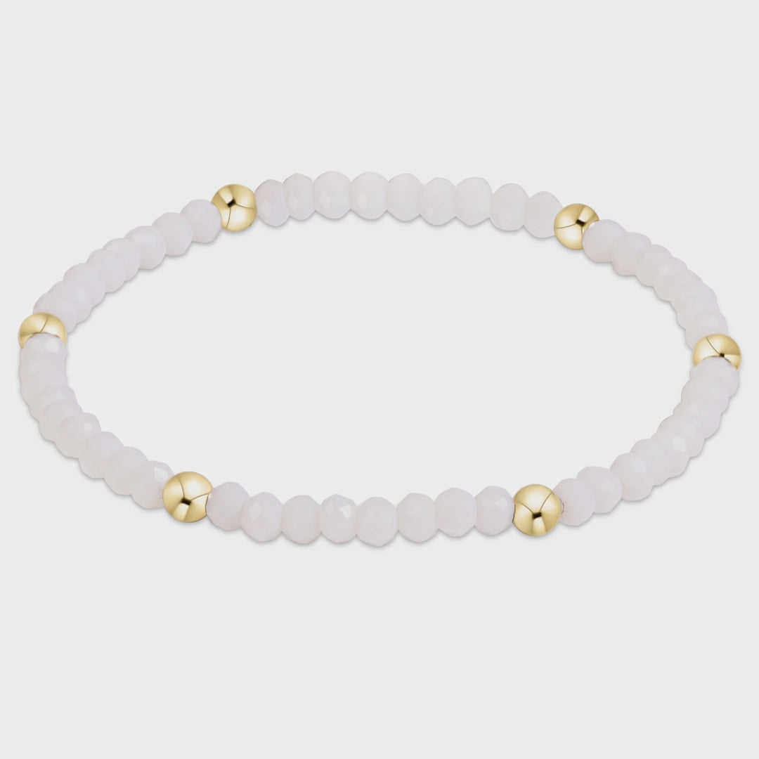 Enewton gameday flirty presence bracelet - white