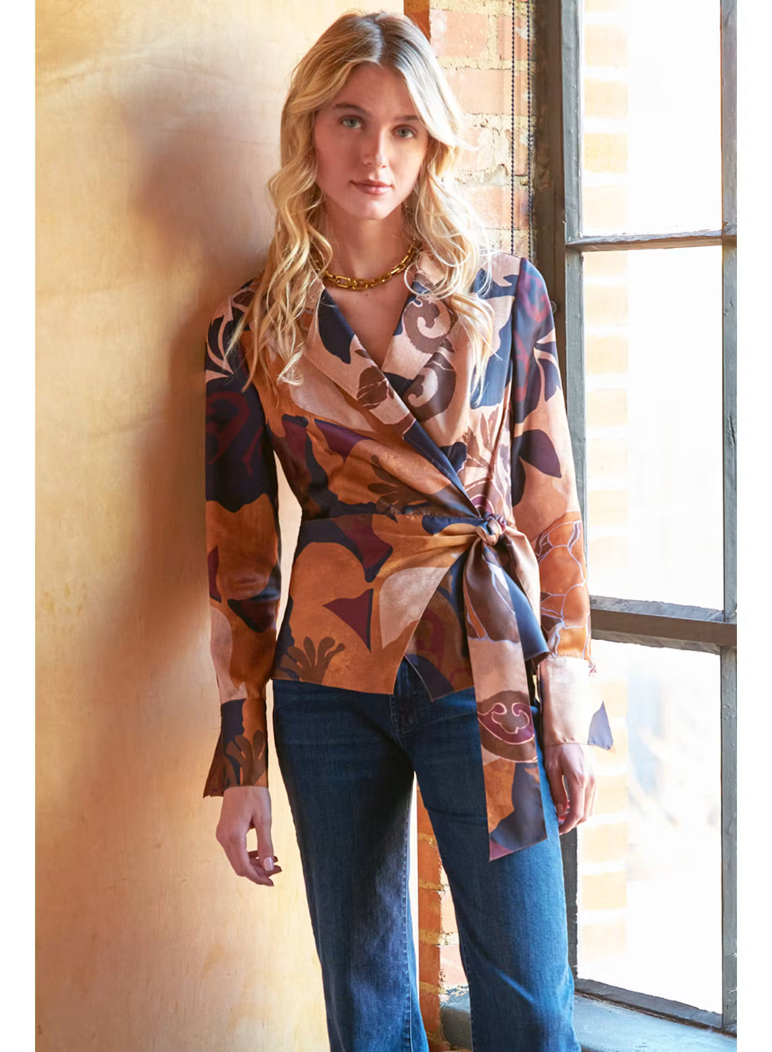 Finley Shirts Juno Top in Etruscan Scroll