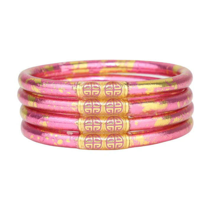 BuDhaGirl KOI Rose All Weather Bangles® (AWB®) - Set of 4