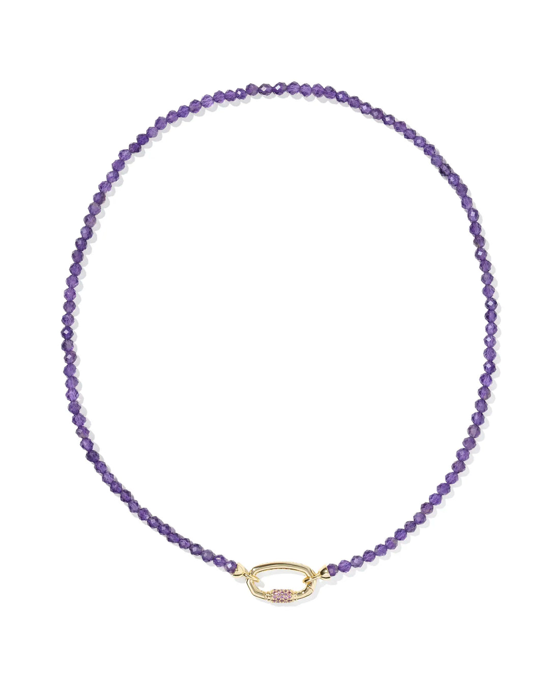 Kendra Scott Emery Beaded Strand Necklace in Purple Amethyst