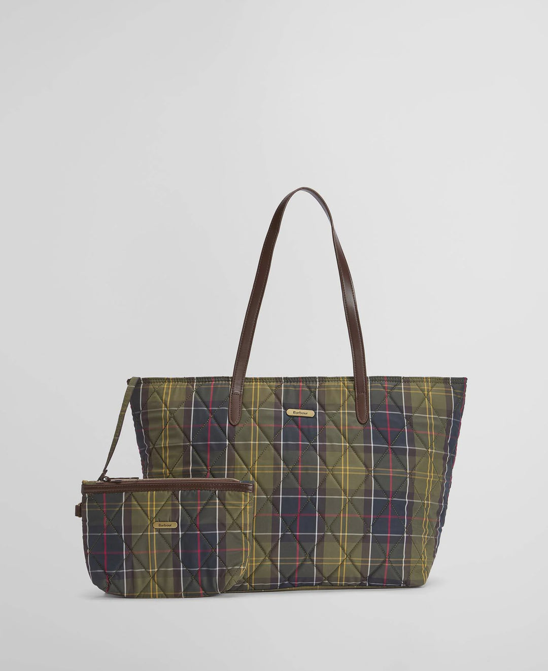 Barbour Wetherham Quilted Tartan Tote Bag