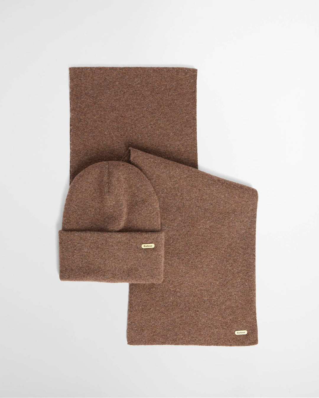 Barbour Winona Beanie and Scarf Gift Set in Mocha
