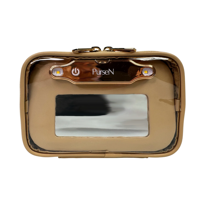 PurseN LITTMINI • Lighted Mirror Case in Nude