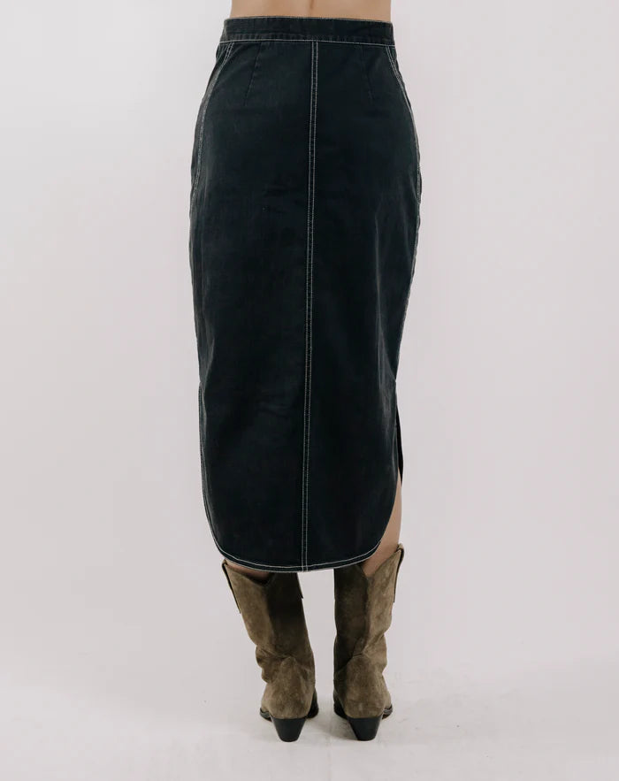 Love The Label Apolline Midi Skirt in Pagent Blue