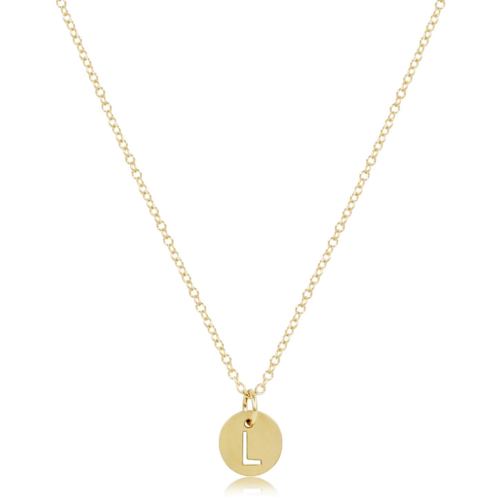 enewton 16" Necklace Gold- Respect Small Gold Disc