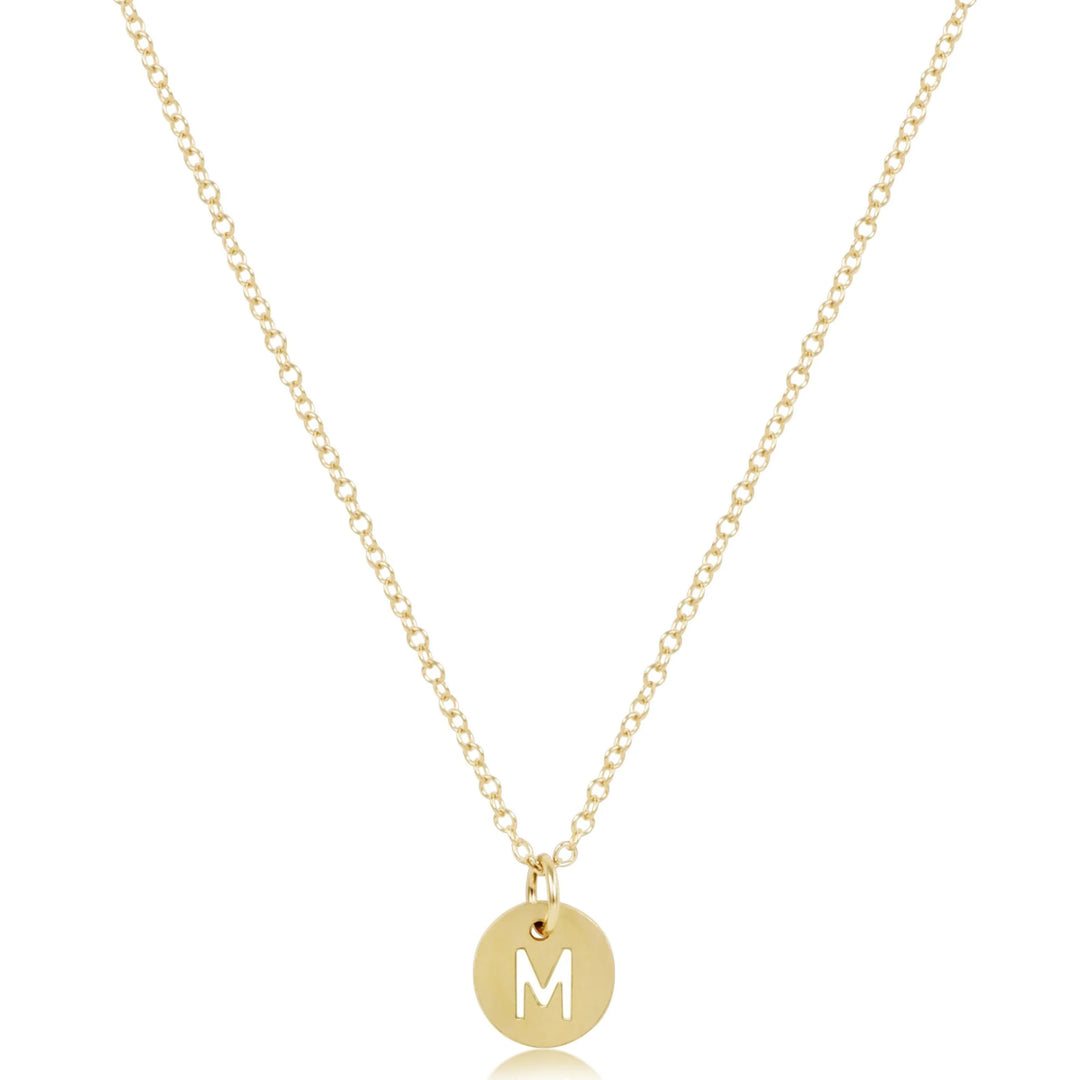 enewton 16" Necklace Gold- Respect Small Gold Disc