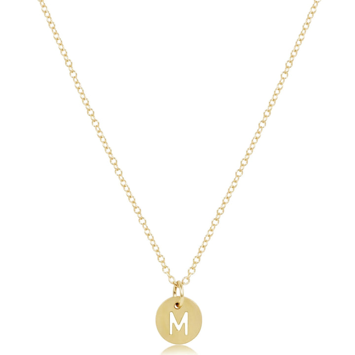 enewton 16" Necklace Gold- Respect Small Gold Disc