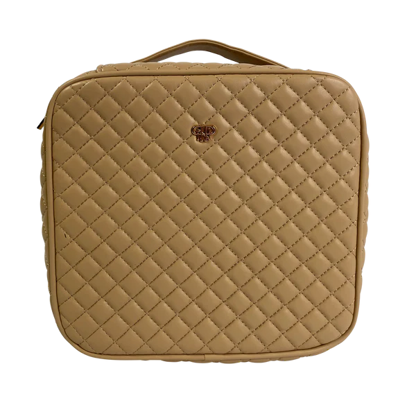 PurseN Mini Diva Makeup Case - Nude Quilted