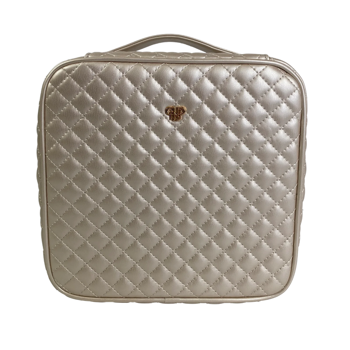 PurseN Mini Diva Makeup Case - Timeless Quilted in Pearl