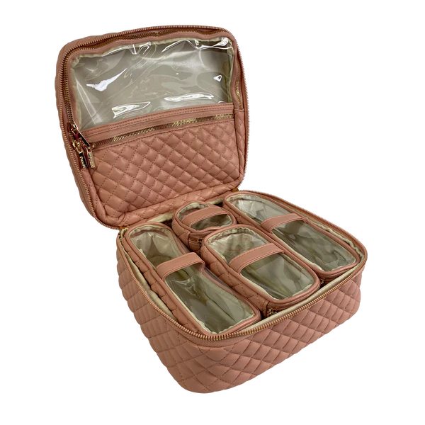 PurseN Mini Diva Makeup Case - Petal Rose