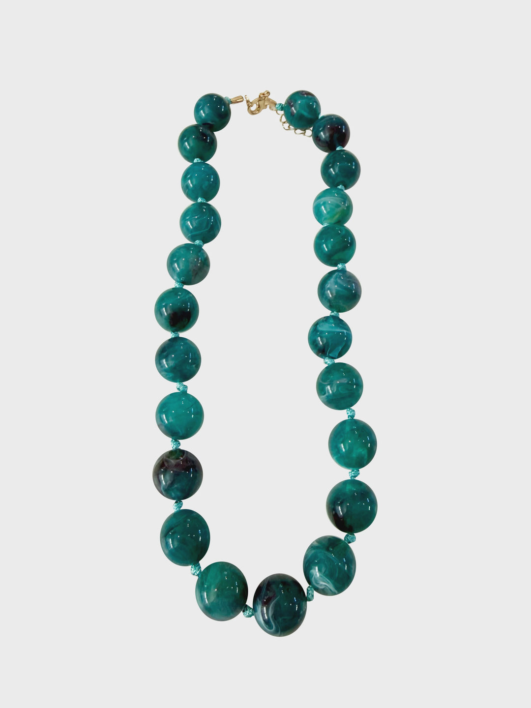 Mabry Teal Beaded Necklace