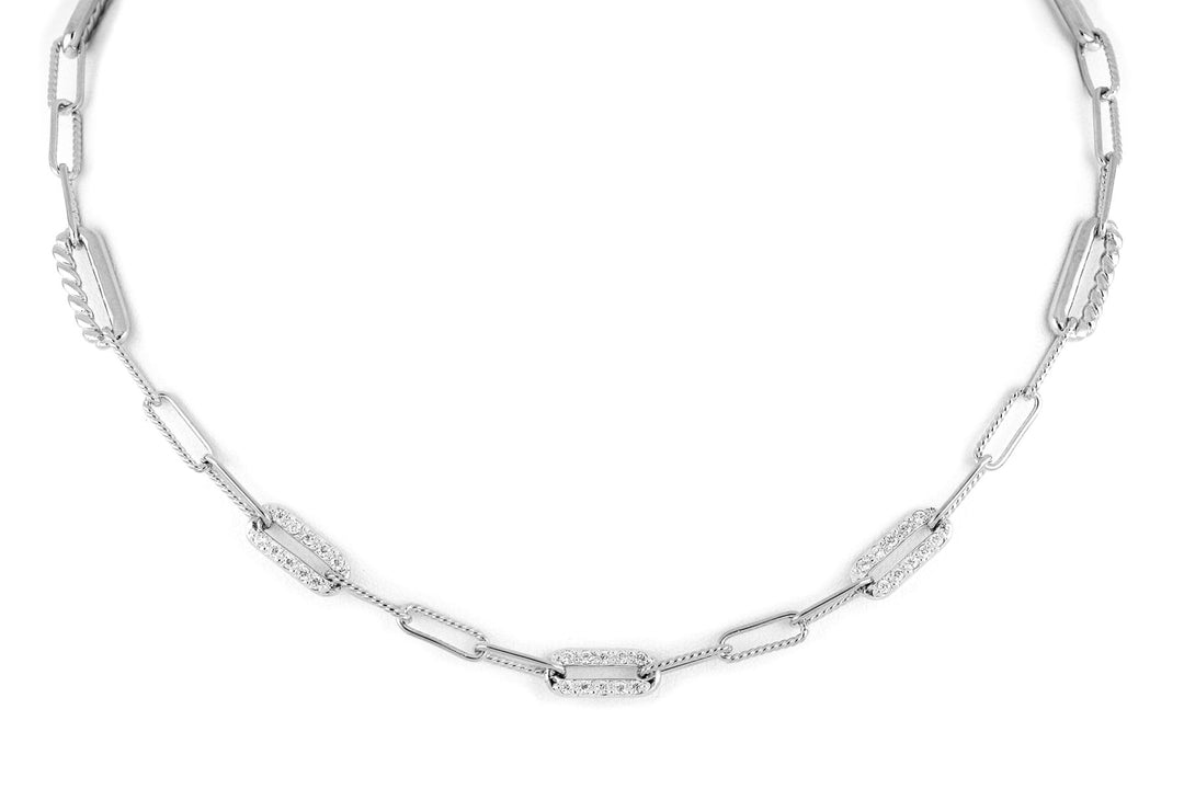 John Medeiros Diamante Three Station Pavé Necklace