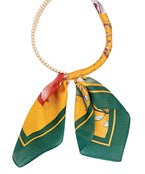 Scarf Necklace in Mustard