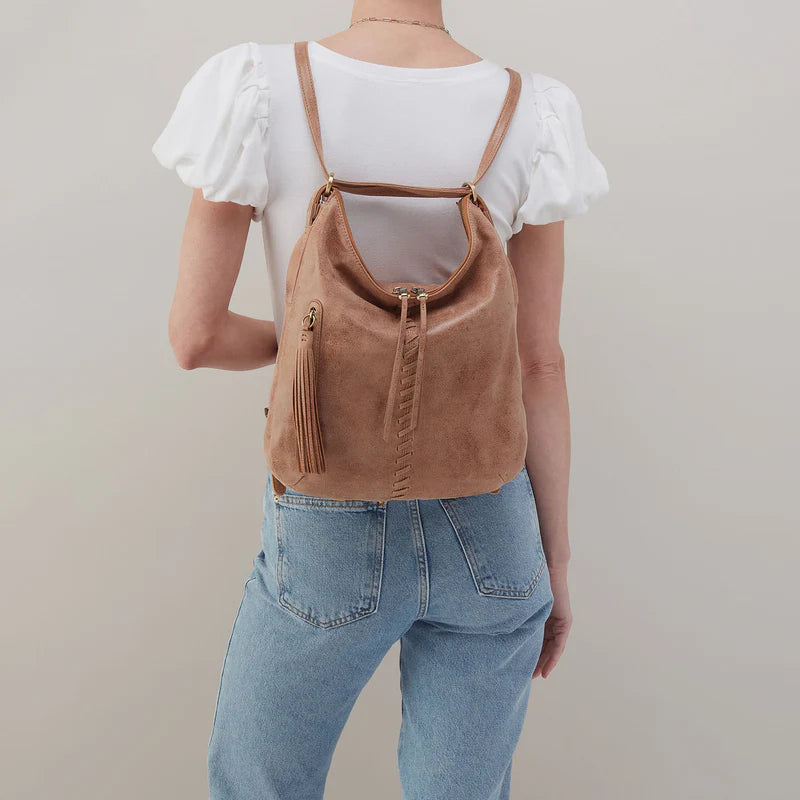 Hobo Merrin Convertible Backpack in Buffed Leather | Hazel