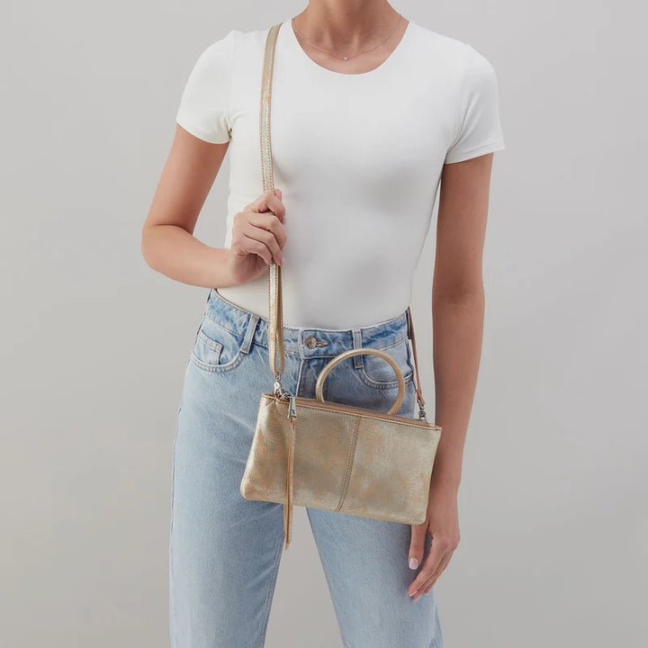 Hobo Sable Crossbody in Saddle Stardust