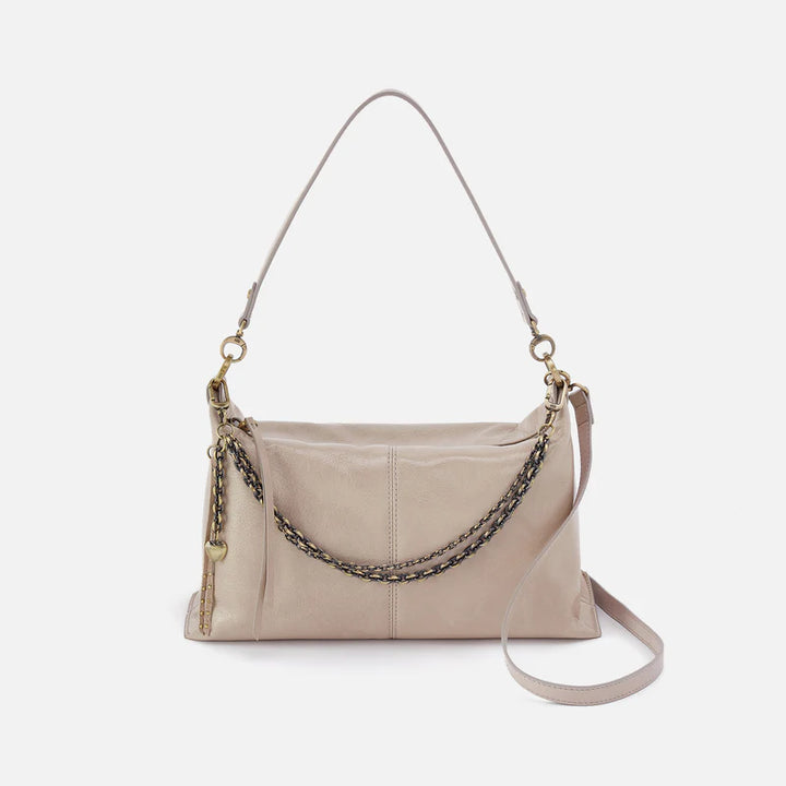 Hobo Avon Shoulder Bag in Stone Gloss