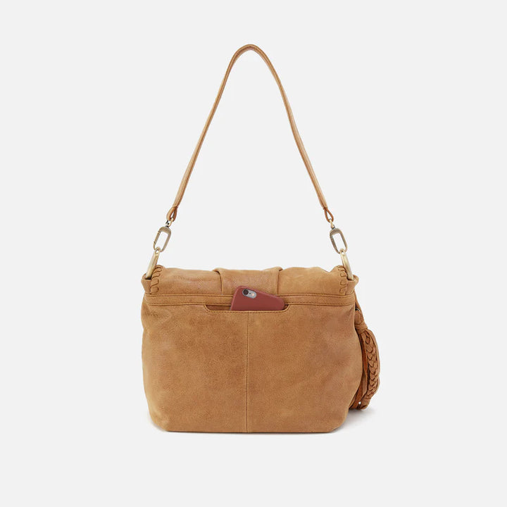 Hobo Harley Convertible Shoulder Bag in Buffed Leather | Whiskey
