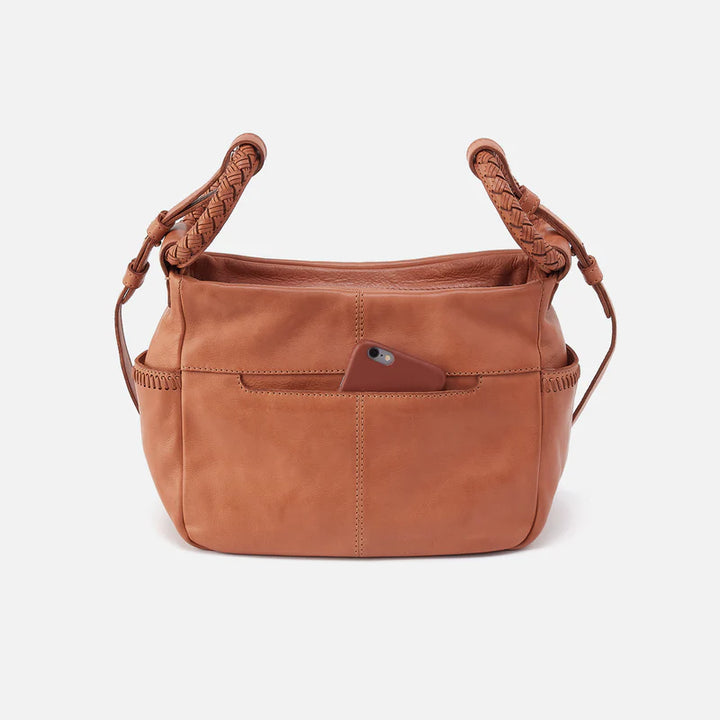 Hobo Sheila Crossbody in Washed Leather | Harvest Wheat