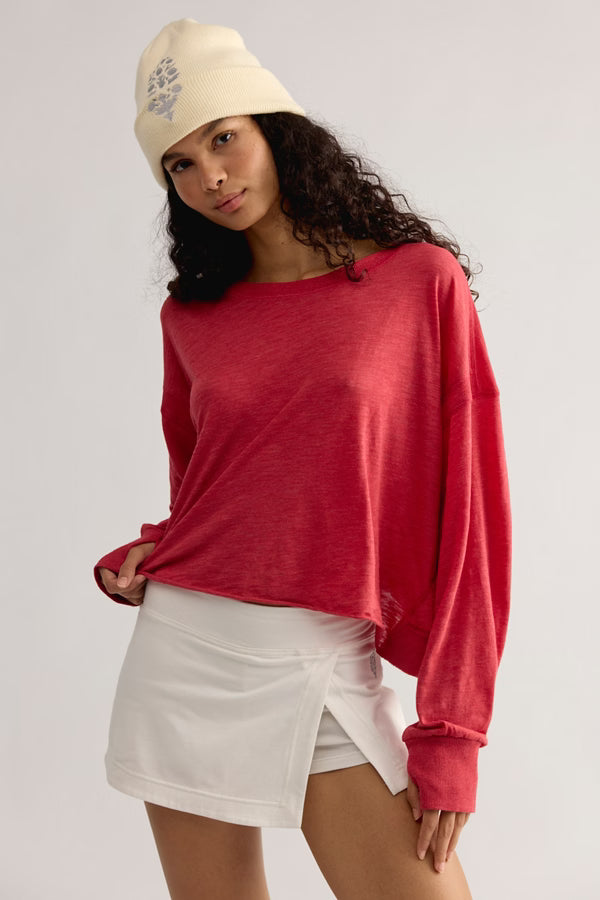 Free People Movement My Time Layer in Candy Apple