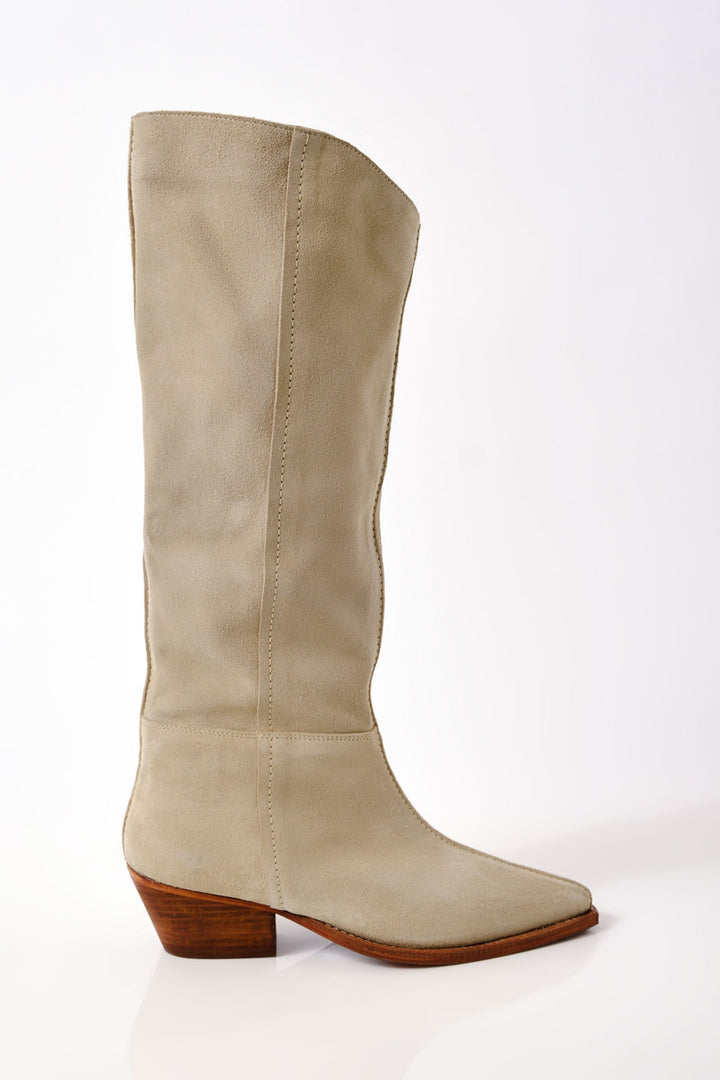 Free People Sway Low Slouch Boot in Parchment