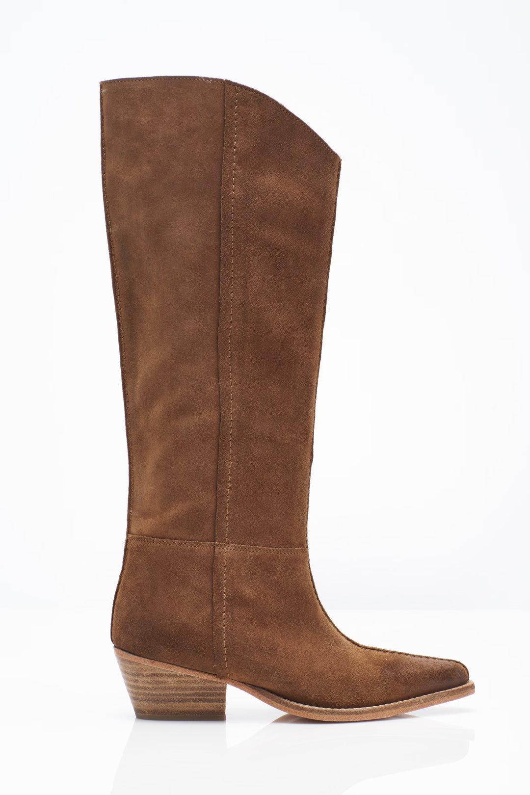 Free People Sway Low Slouch Boot 2.0 in Tan
