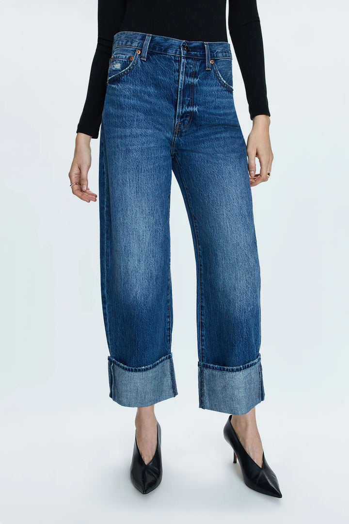 Pistola Ryder High Rise Cuffed Jean in Fulton Wash