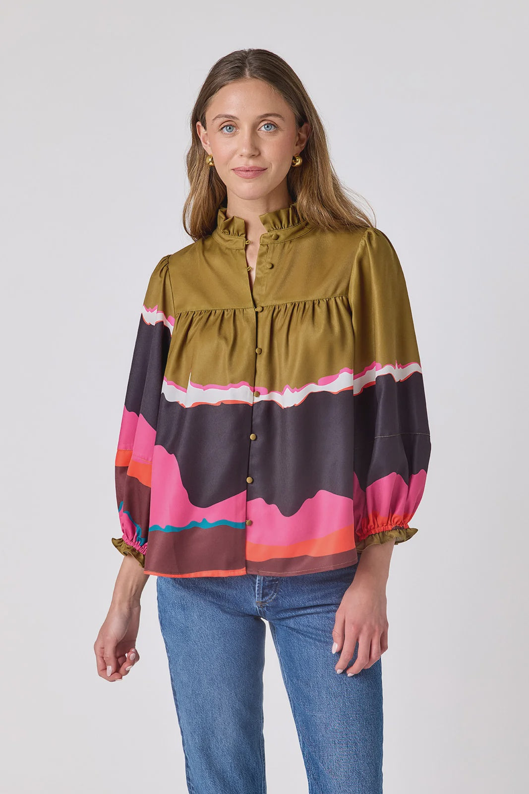 Crosby Worth Blouse in Portoro