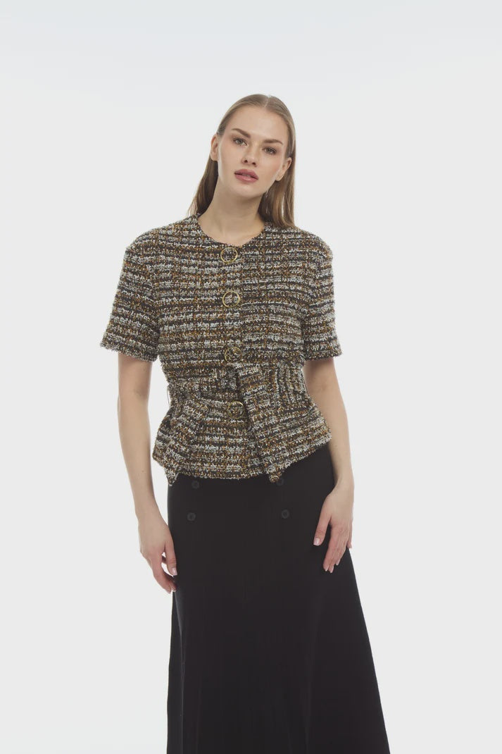 Patty Kim Clare Jacket in Coco Multi