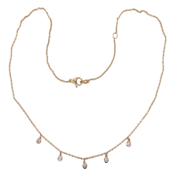 Herra Moti 5 Diamond Chain Necklace