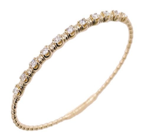 Heera Moti Circle Row Diamond Bracelet